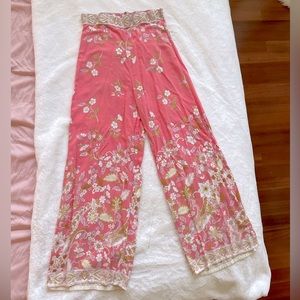 Pretty Pink Boho Pants